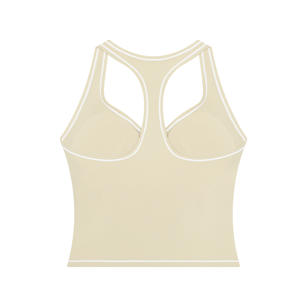 Haut de yoga pour femme avec surpiqûres