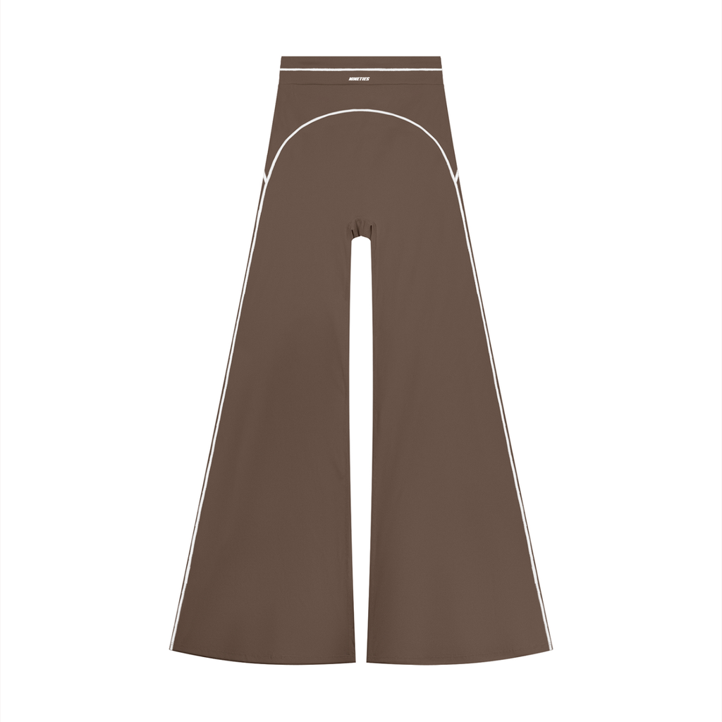 Pantalon de yoga évasé taille haute pour femme