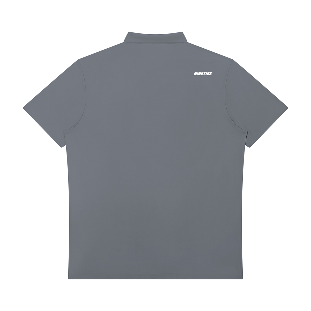 Polo performance homme 1/4 zip - Foncé