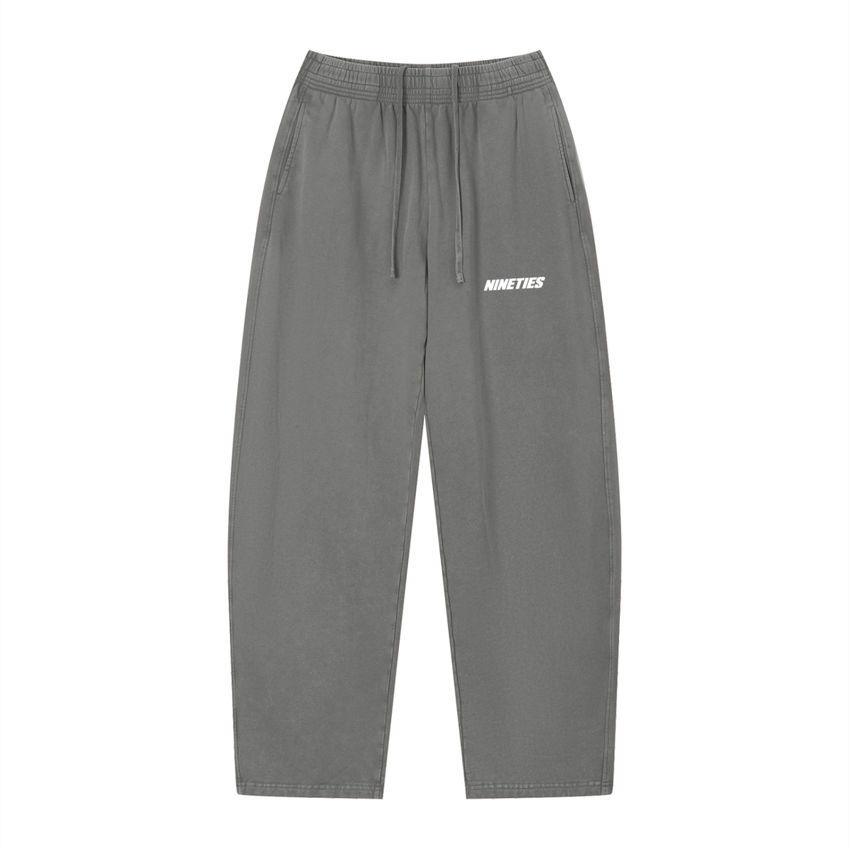 Unisex Vintage Wash Loose Sweatpants - Dark