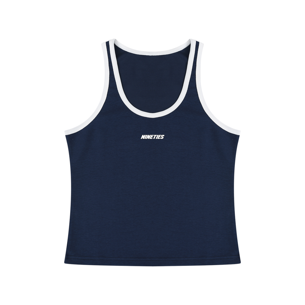 Women's Color Block Cropped Tank Top