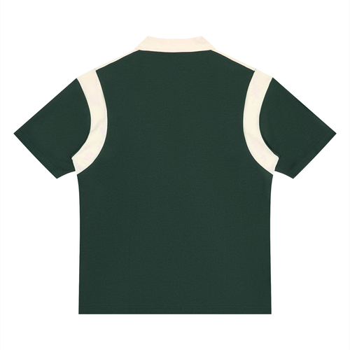 Polo homme à quart de zip et blocs de couleurs