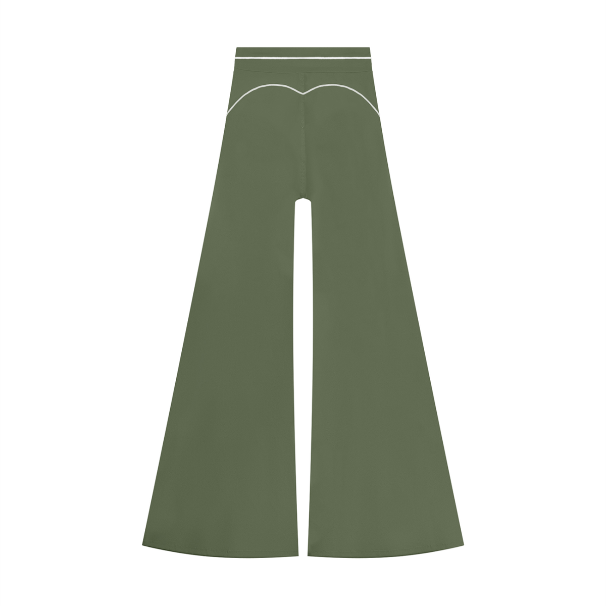 Pantalon de yoga évasé taille haute pour femme