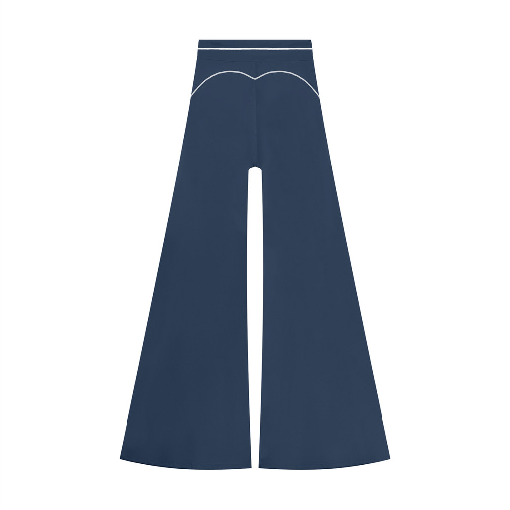 Pantalon de yoga évasé taille haute pour femme