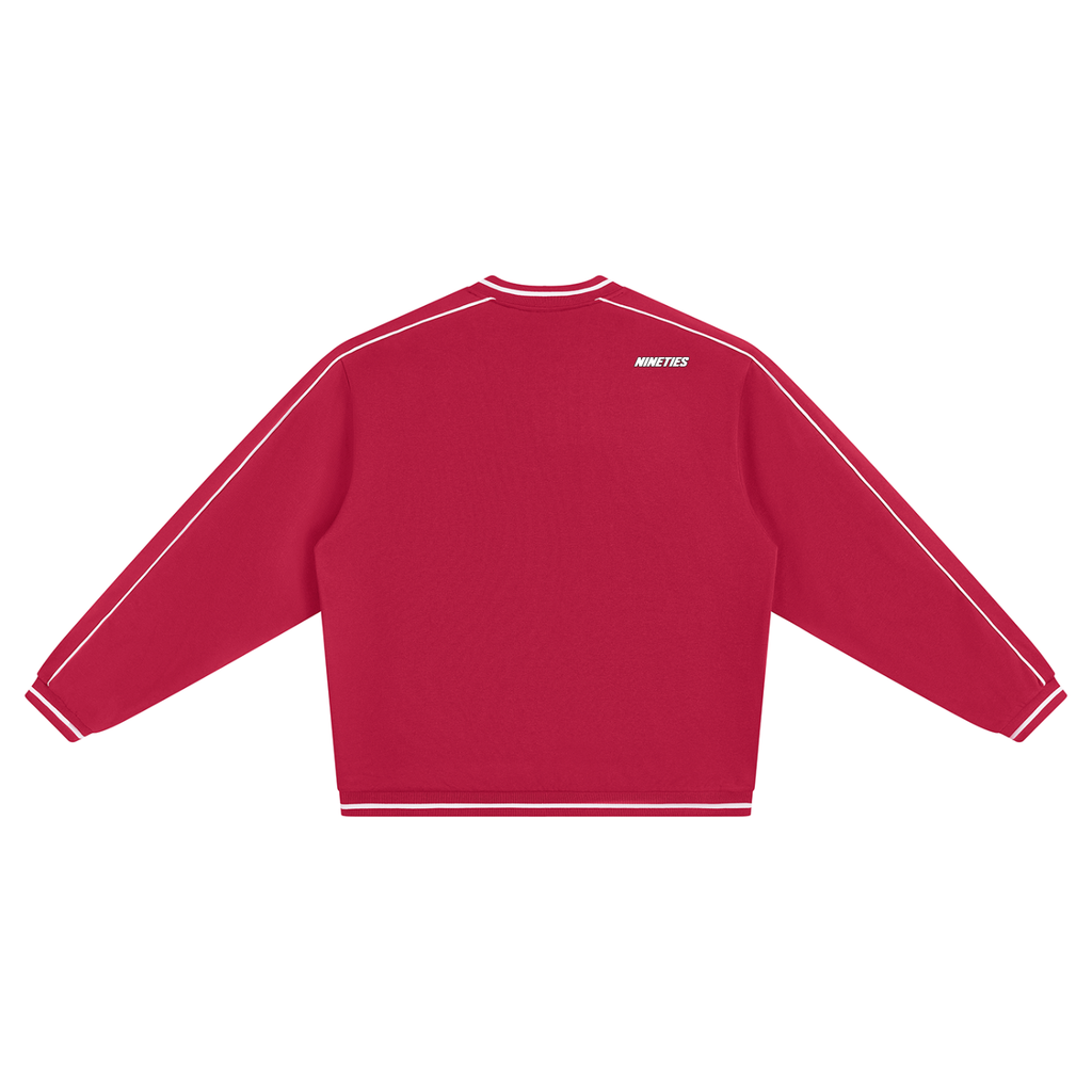 Mens Color Block V-Neck Sweatshirt