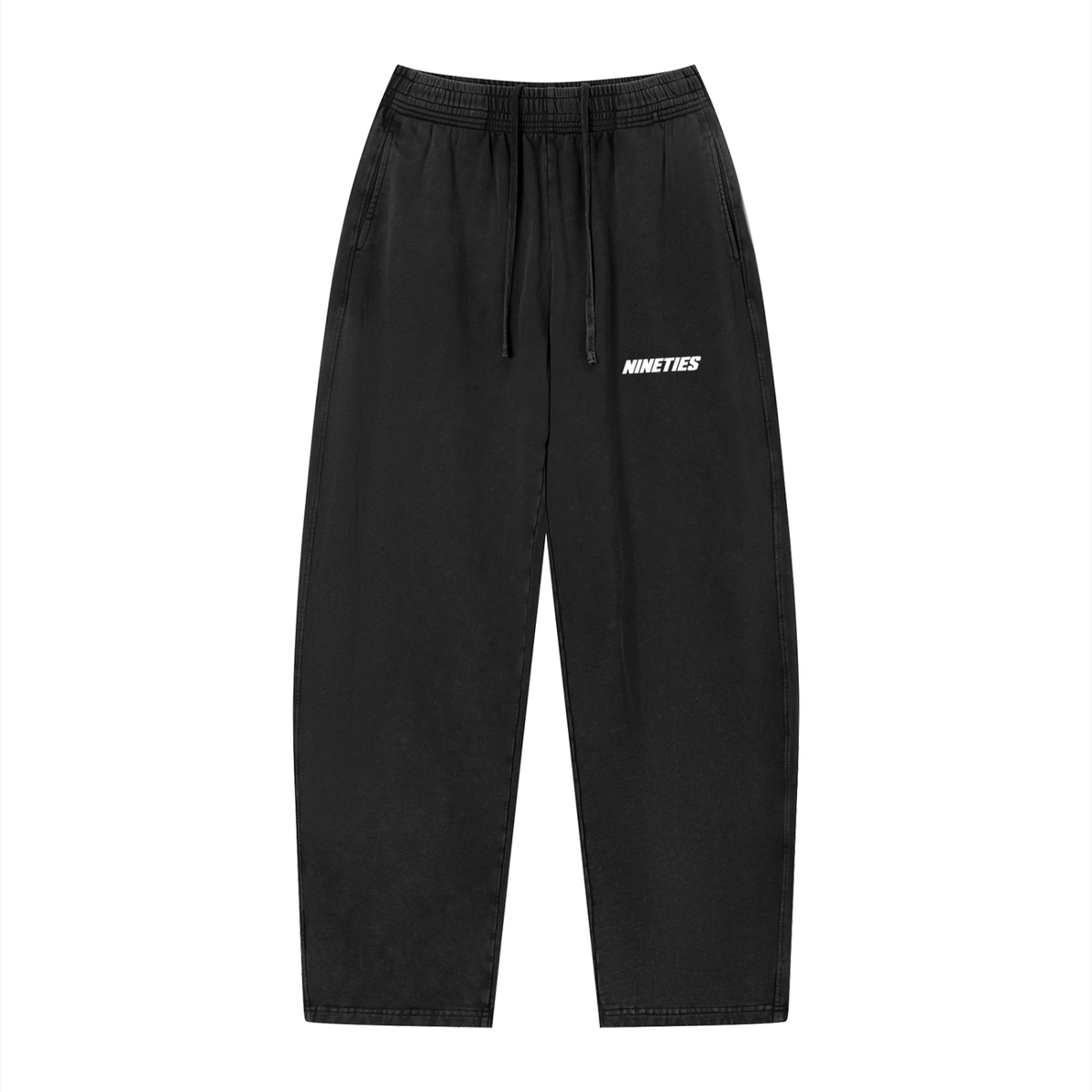 Unisex Vintage Wash Loose Sweatpants - Dark