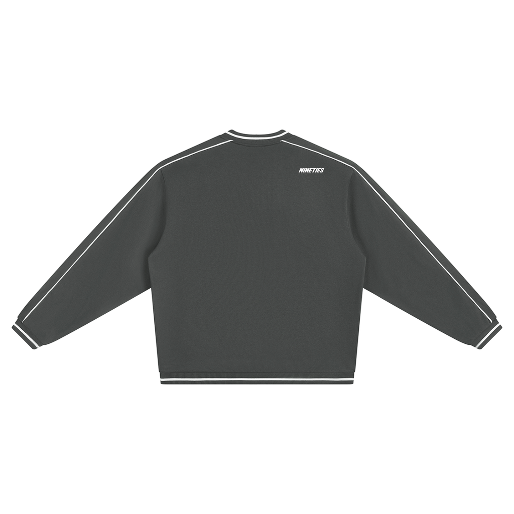 Mens Color Block V-Neck Sweatshirt