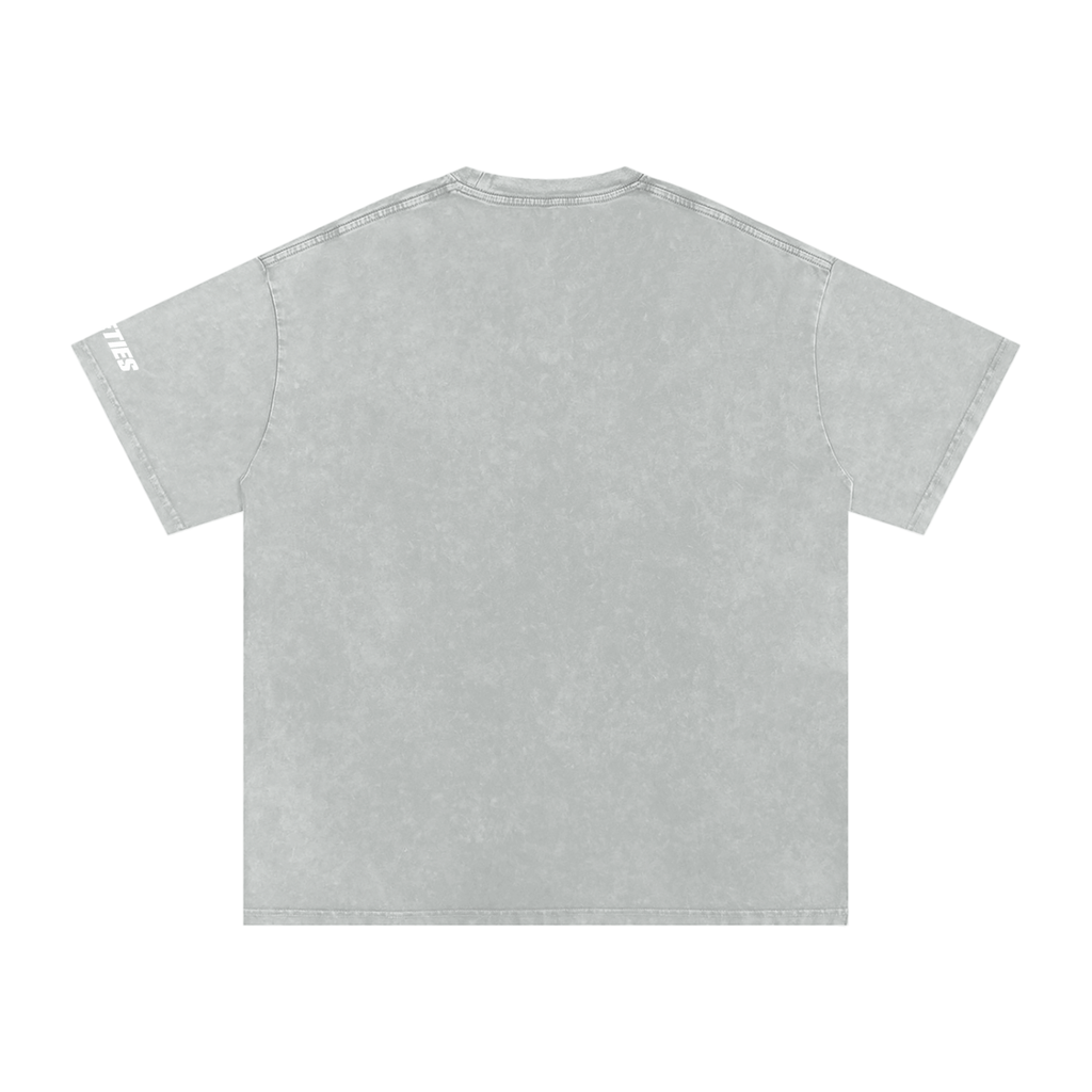 Snow Washed Oversized Cotton T-Shirt - Golfing Gamer