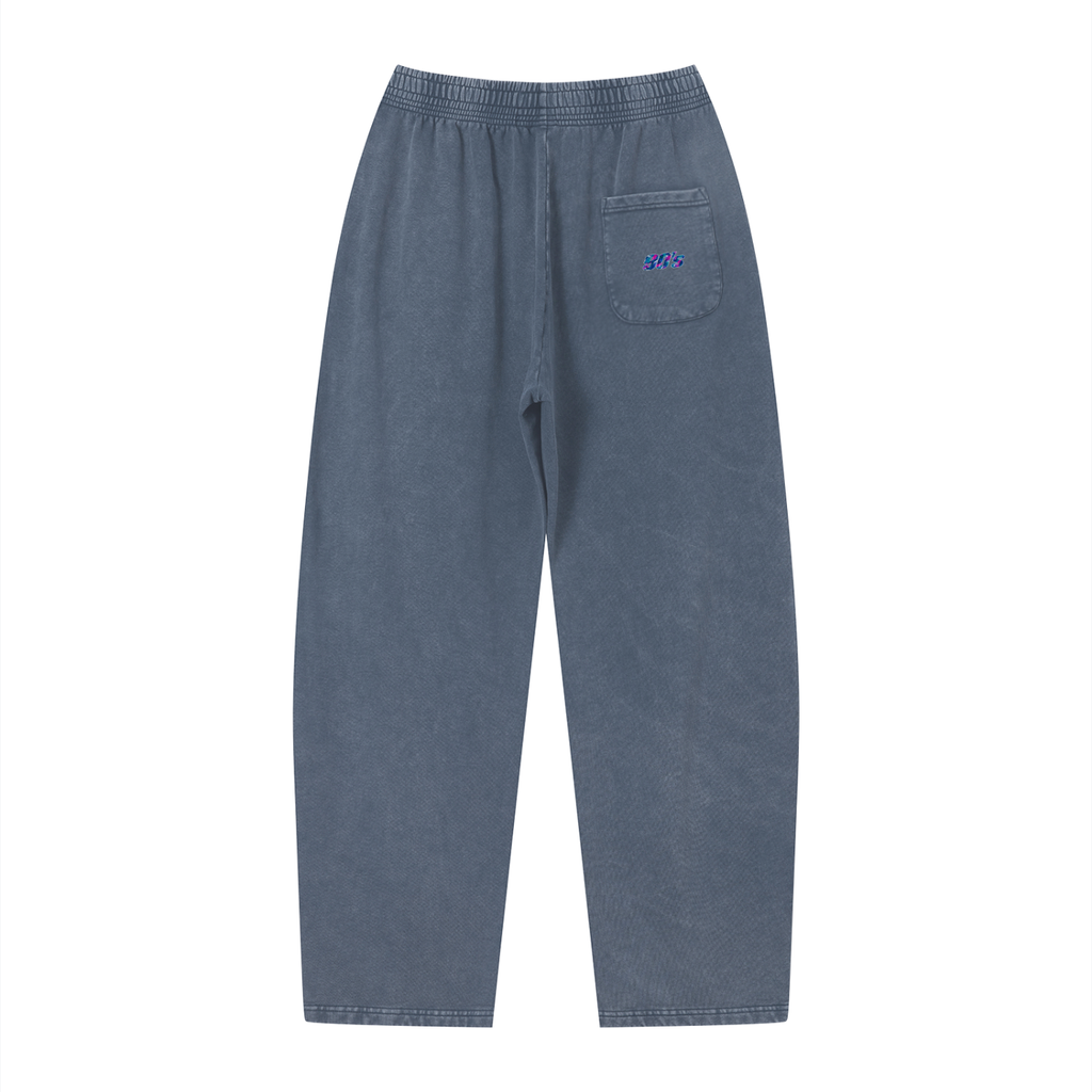 Unisex Vintage Wash Loose Sweatpants - Light