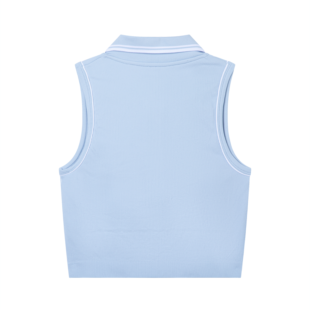 Débardeur de yoga style polo pour femme