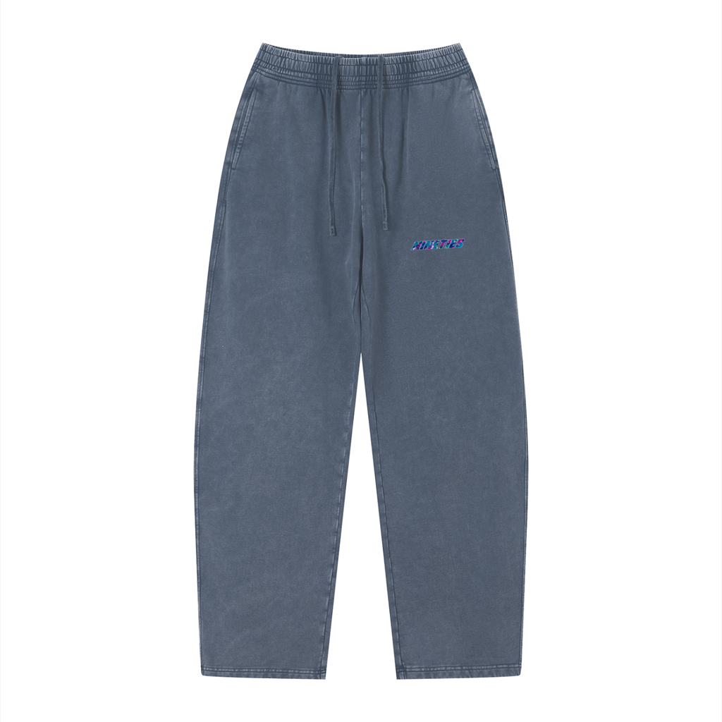 Unisex Vintage Wash Loose Sweatpants - Light