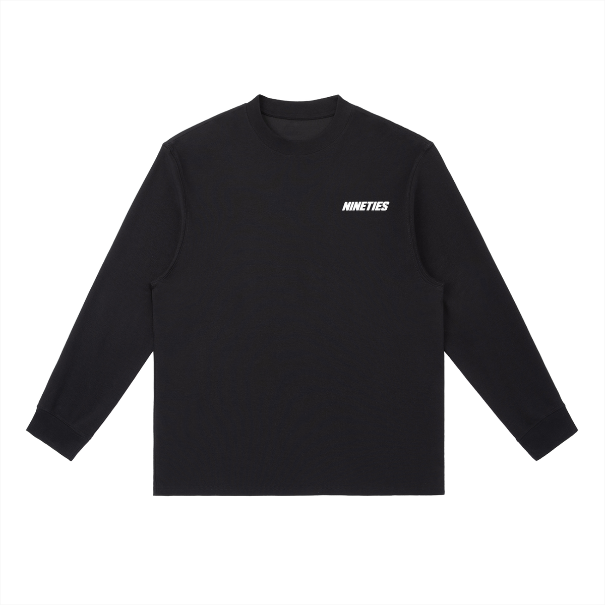 T-shirt Unisexe Essentiel Col Rond Manches Longues - Foncé