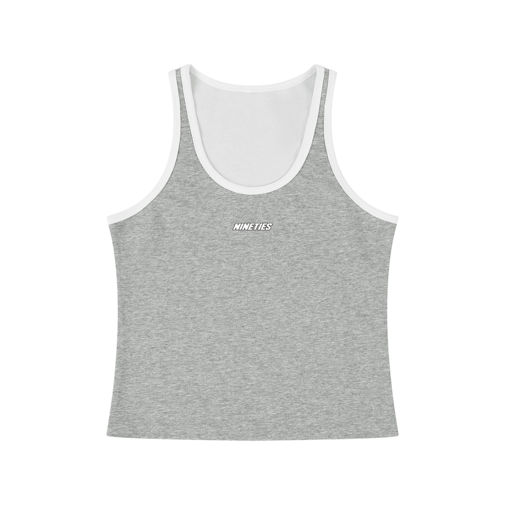 Women's Color Block Cropped Tank Top