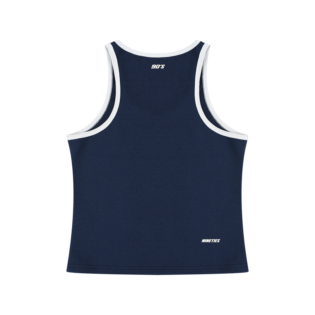 Women's Color Block Cropped Tank Top