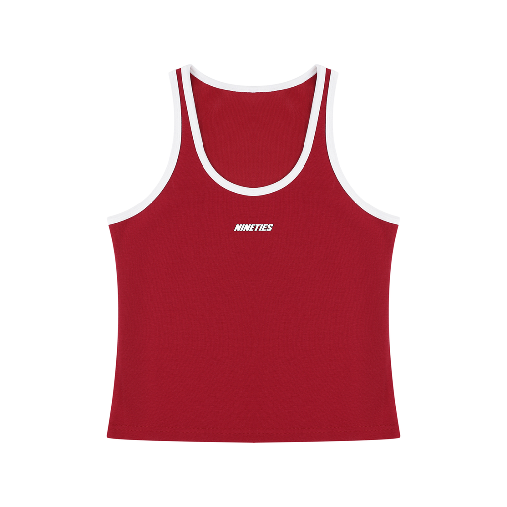 Women's Color Block Cropped Tank Top