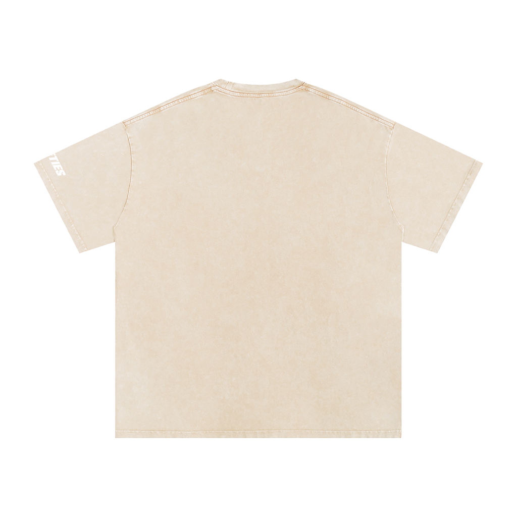 Snow Washed Oversized Cotton T-Shirt - Golfing Gamer