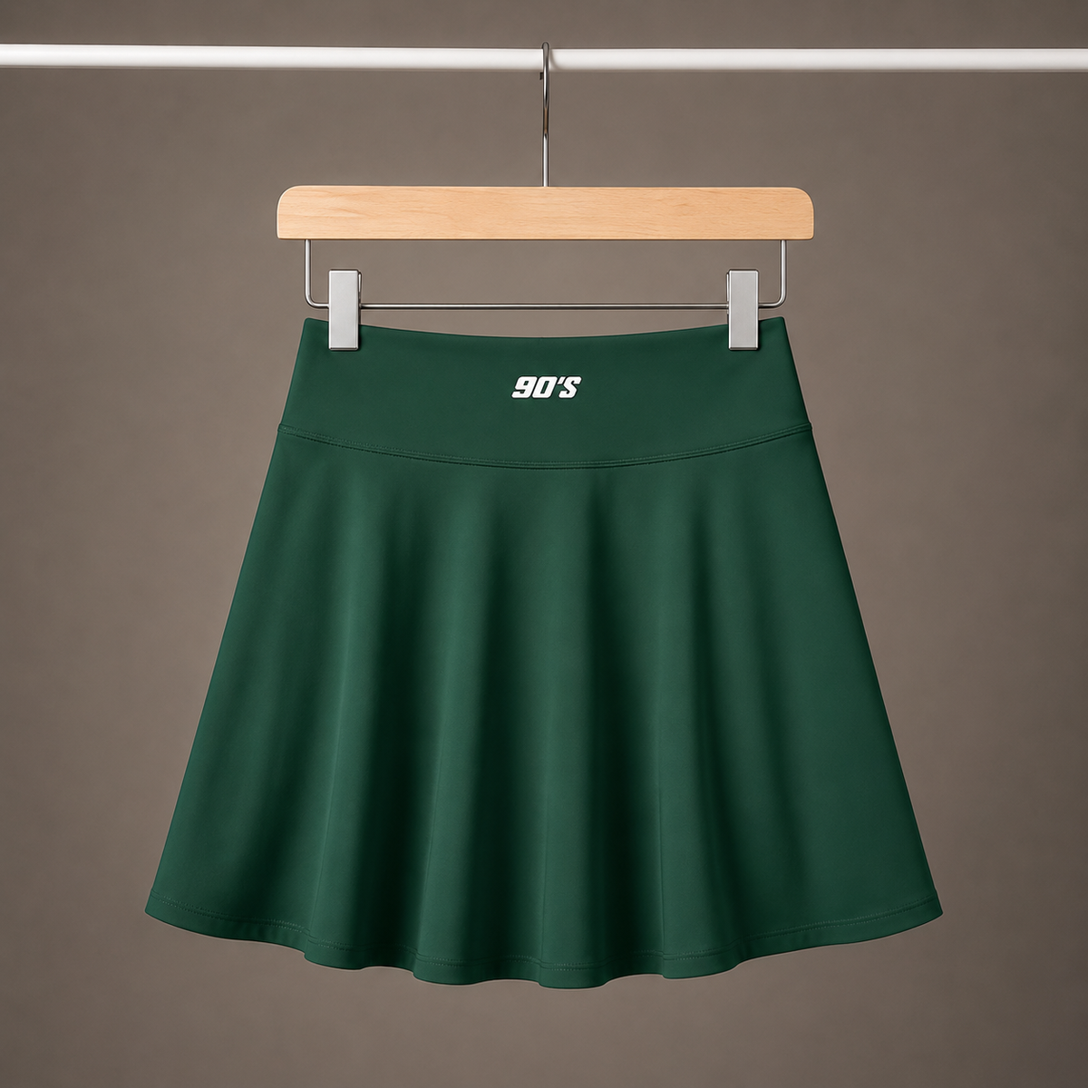 Women's A-Line Contrast Panel Slit Skirt
