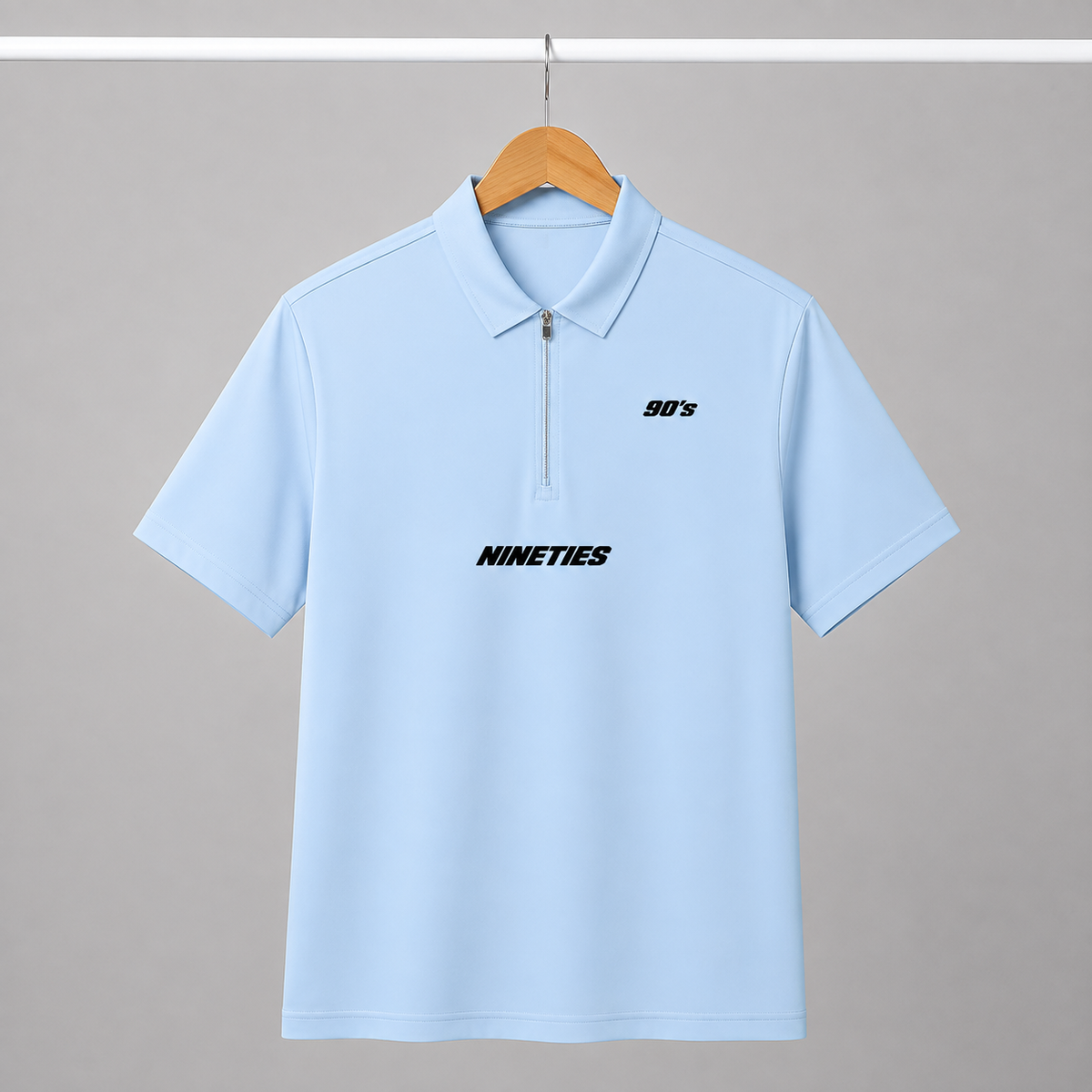 Polo de performance 1/4 zippé homme - Clair