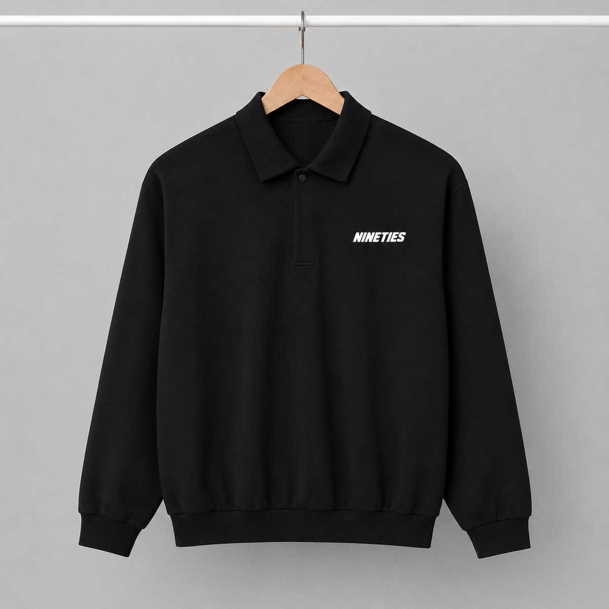 Polo sweat en molleton épais