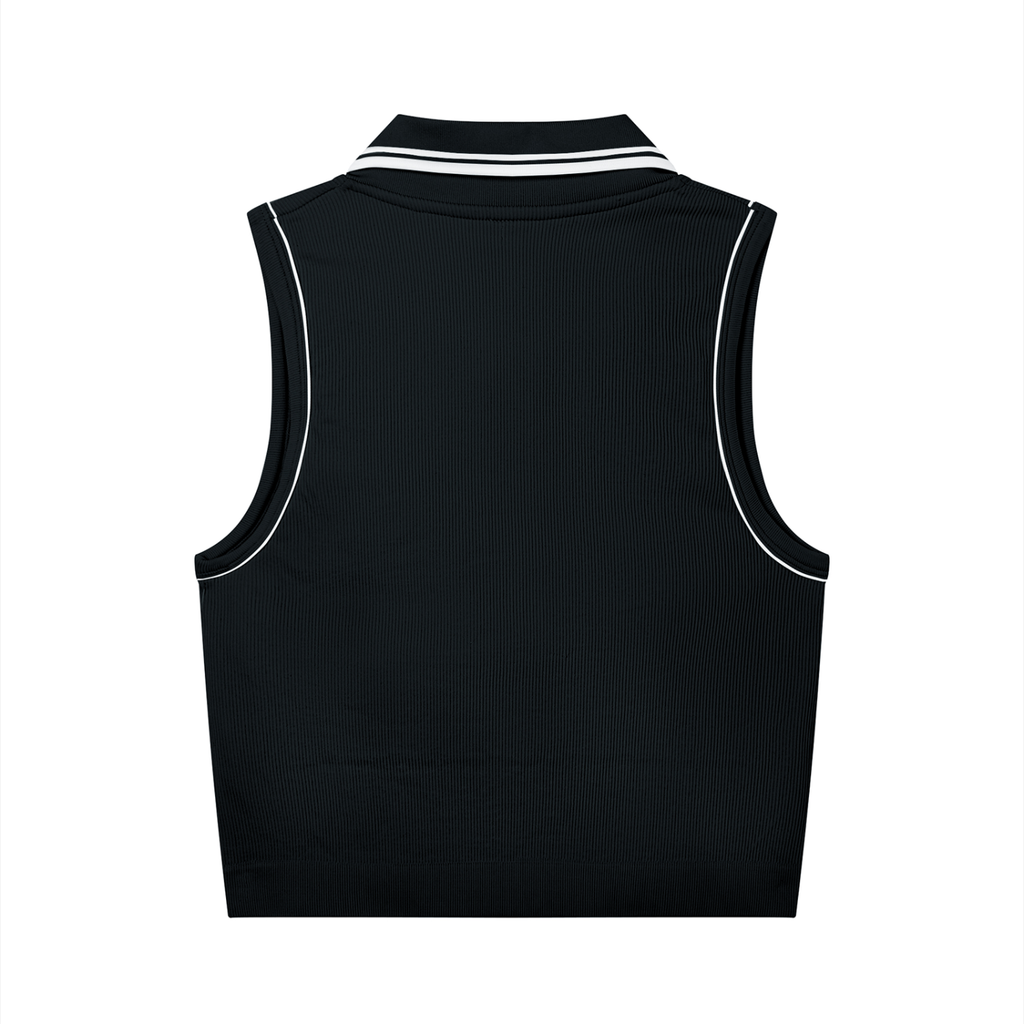 Débardeur de yoga style polo pour femme