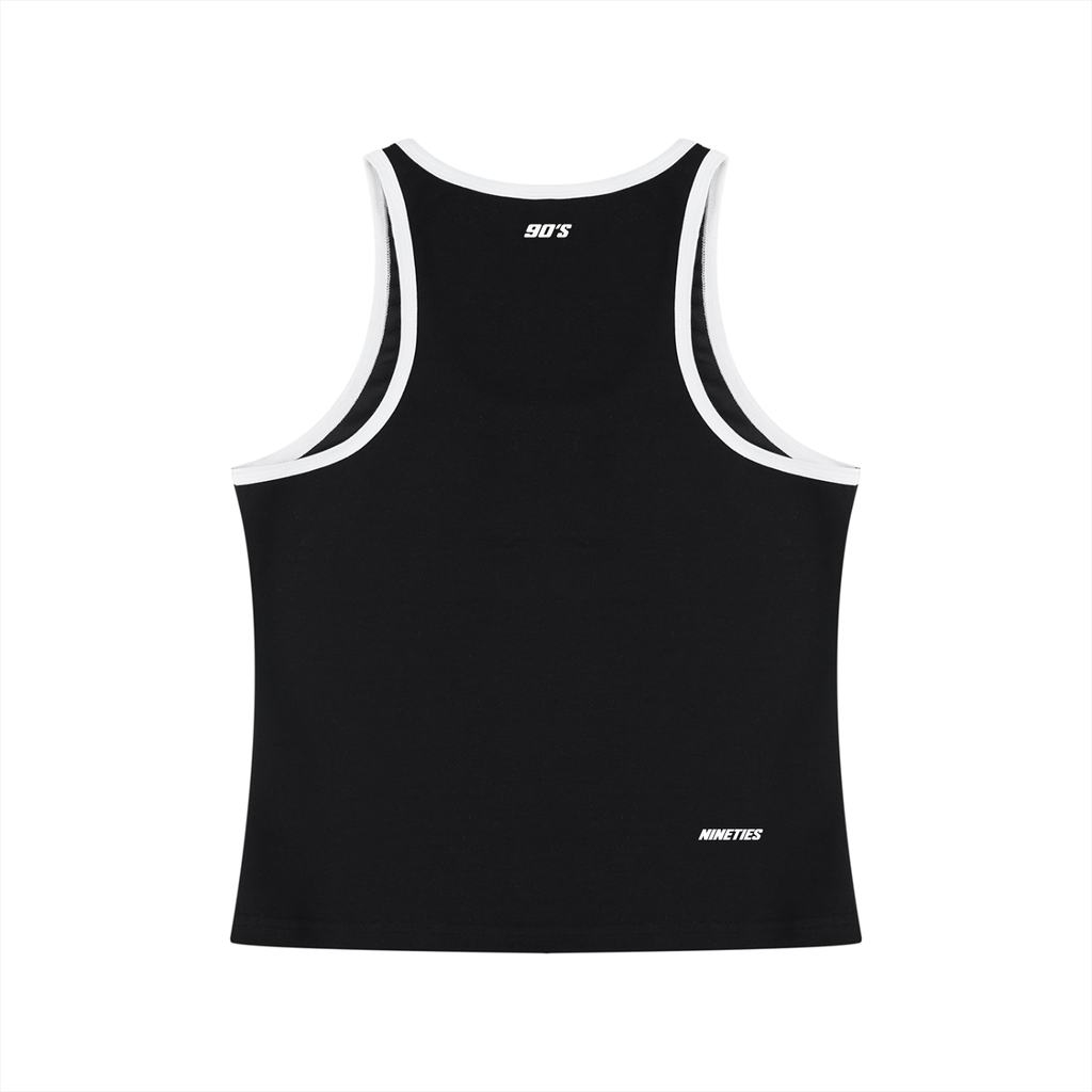 Women's Color Block Cropped Tank Top