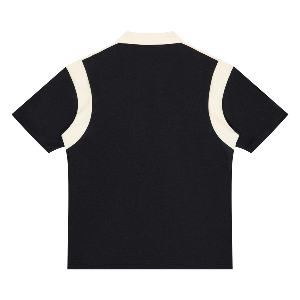 Polo homme à quart de zip et blocs de couleurs