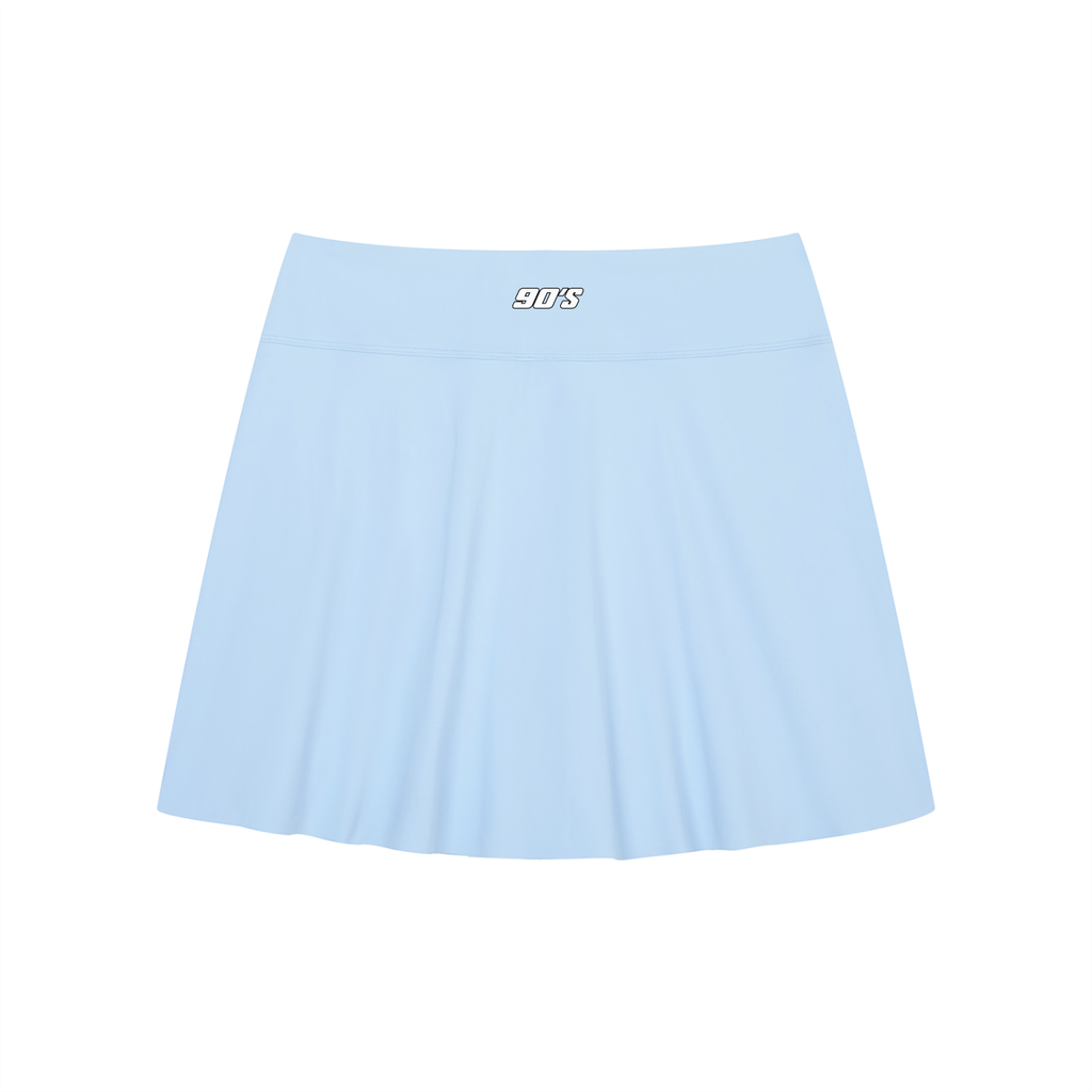 Women's A-Line Contrast Panel Slit Skirt