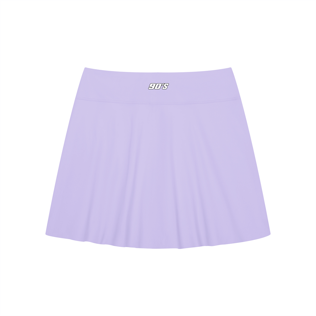 Women's A-Line Contrast Panel Slit Skirt
