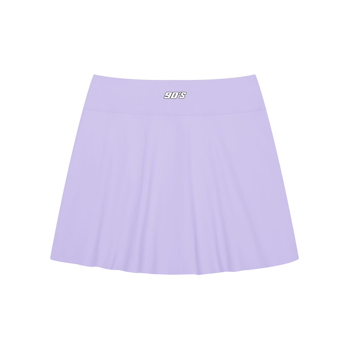 Women's A-Line Contrast Panel Slit Skirt