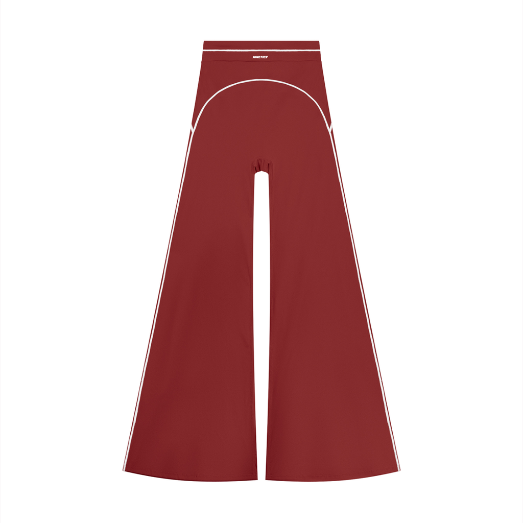 Pantalon de yoga évasé taille haute pour femme