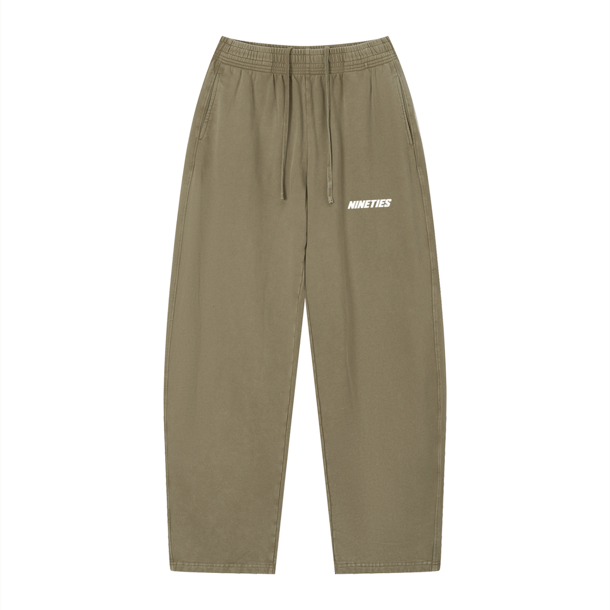 Unisex Vintage Wash Loose Sweatpants - Dark