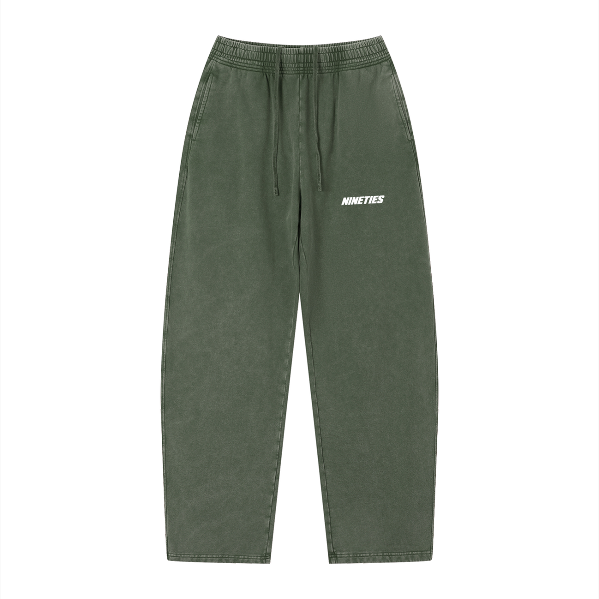 Unisex Vintage Wash Loose Sweatpants - Dark