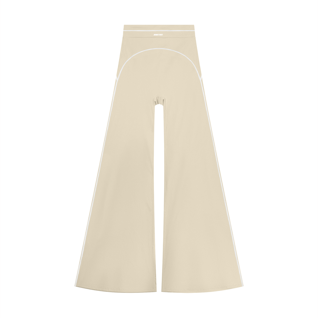 Pantalon de yoga évasé taille haute pour femme