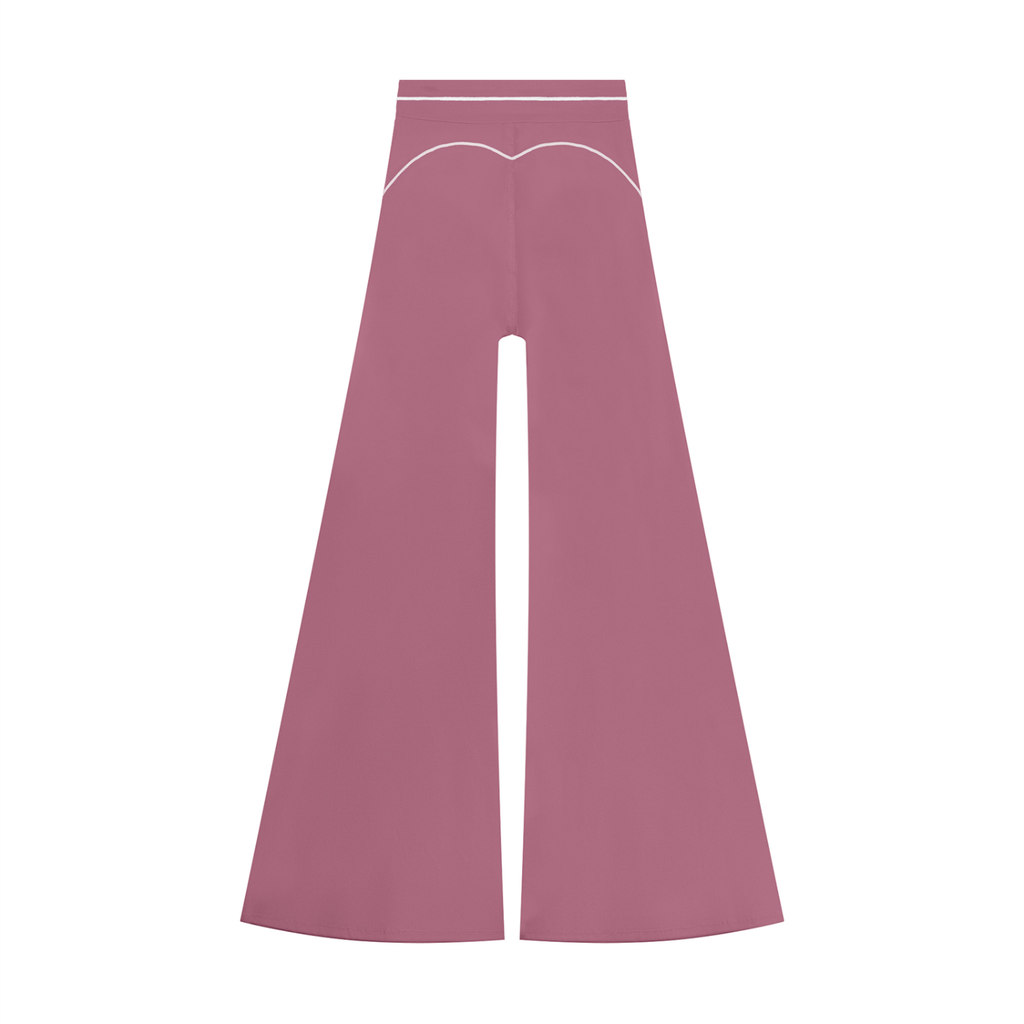Pantalon de yoga évasé taille haute pour femme