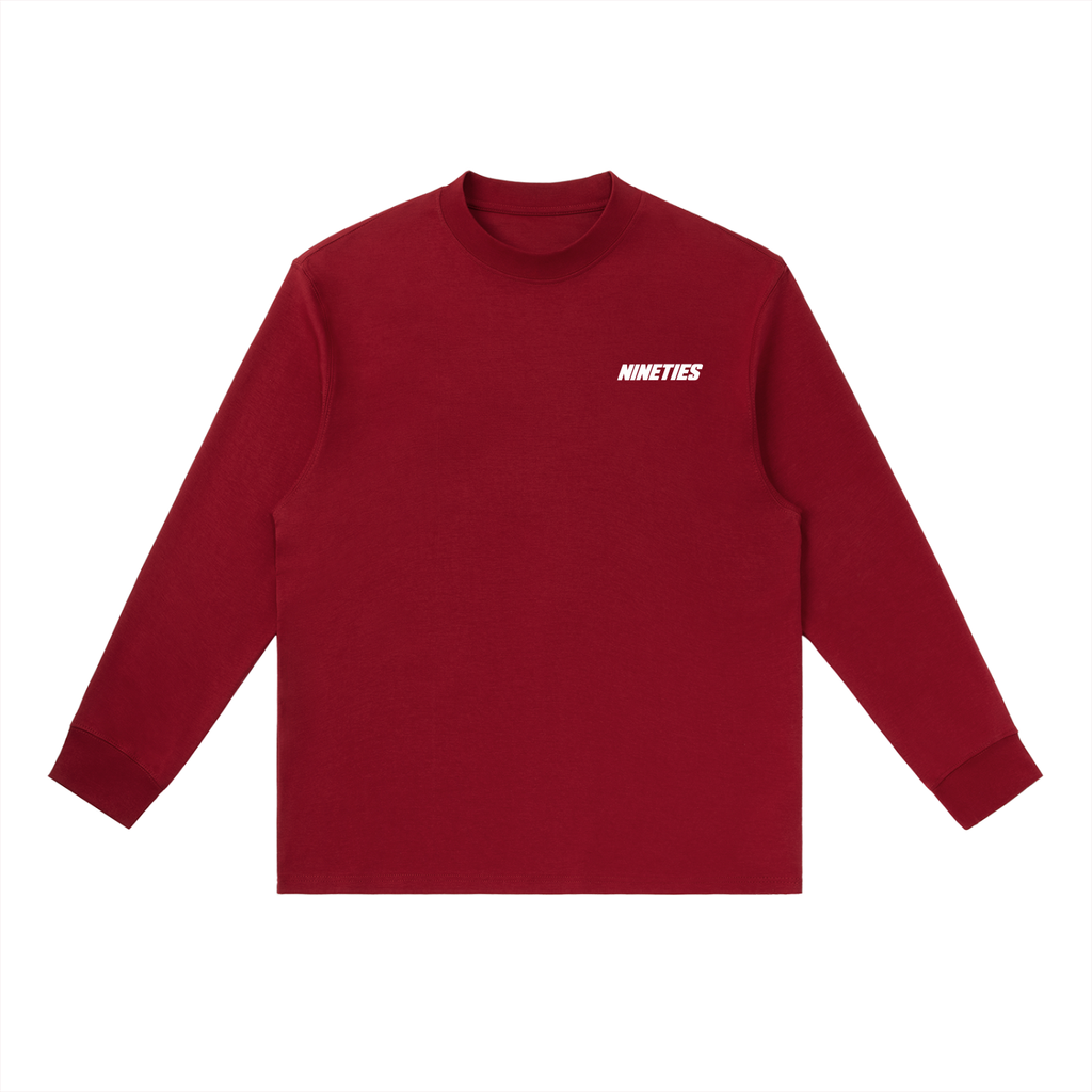 T-shirt Unisexe Essentiel Col Rond Manches Longues - Foncé