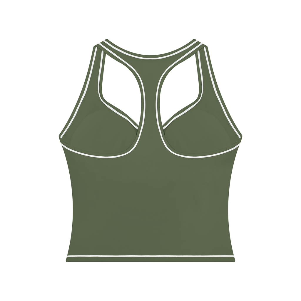 Haut de yoga pour femme avec surpiqûres