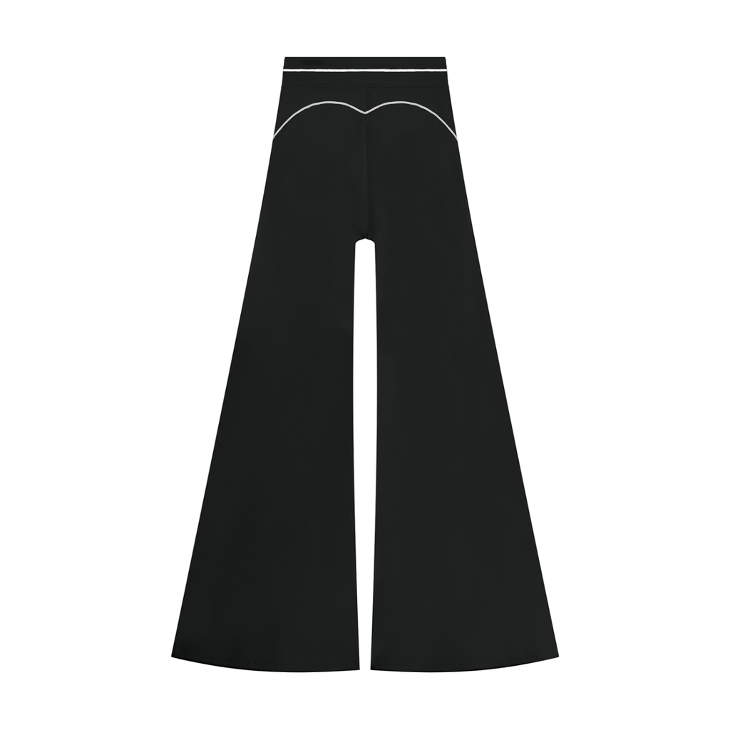 Pantalon de yoga évasé taille haute pour femme