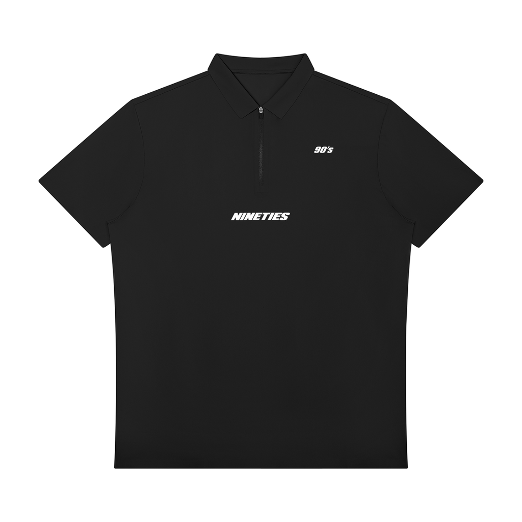 Polo performance homme 1/4 zip - Foncé