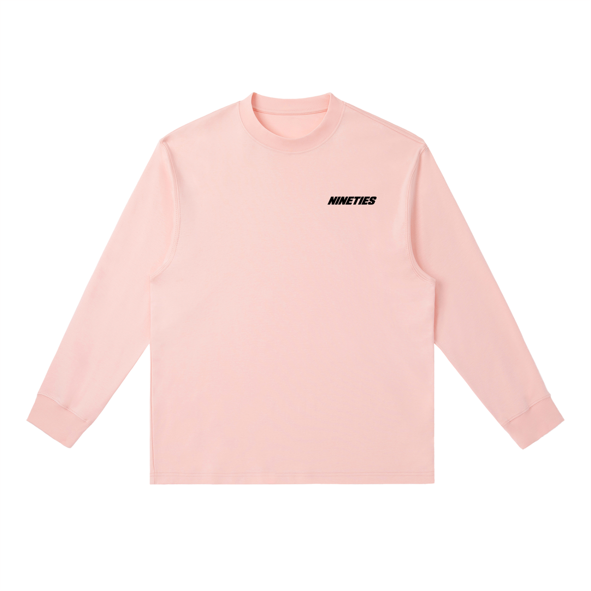 T-shirt unisexe essentiel à manches longues et col rond - Clair