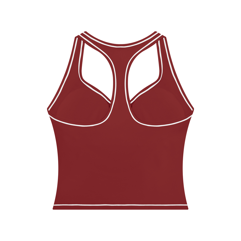 Haut de yoga pour femme avec surpiqûres