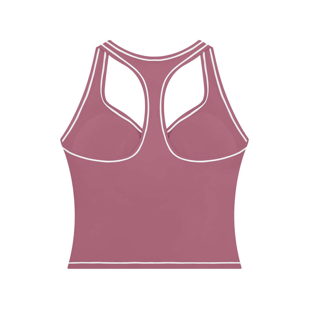 Haut de yoga pour femme avec surpiqûres