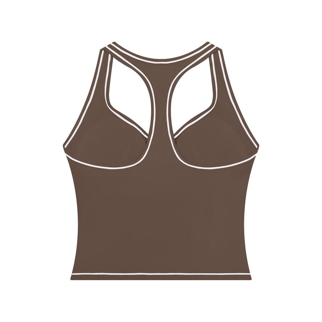 Haut de yoga pour femme avec surpiqûres