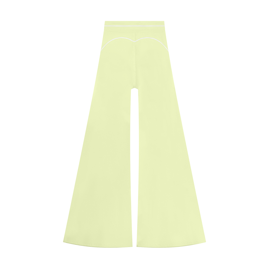 Pantalon de yoga évasé taille haute pour femme