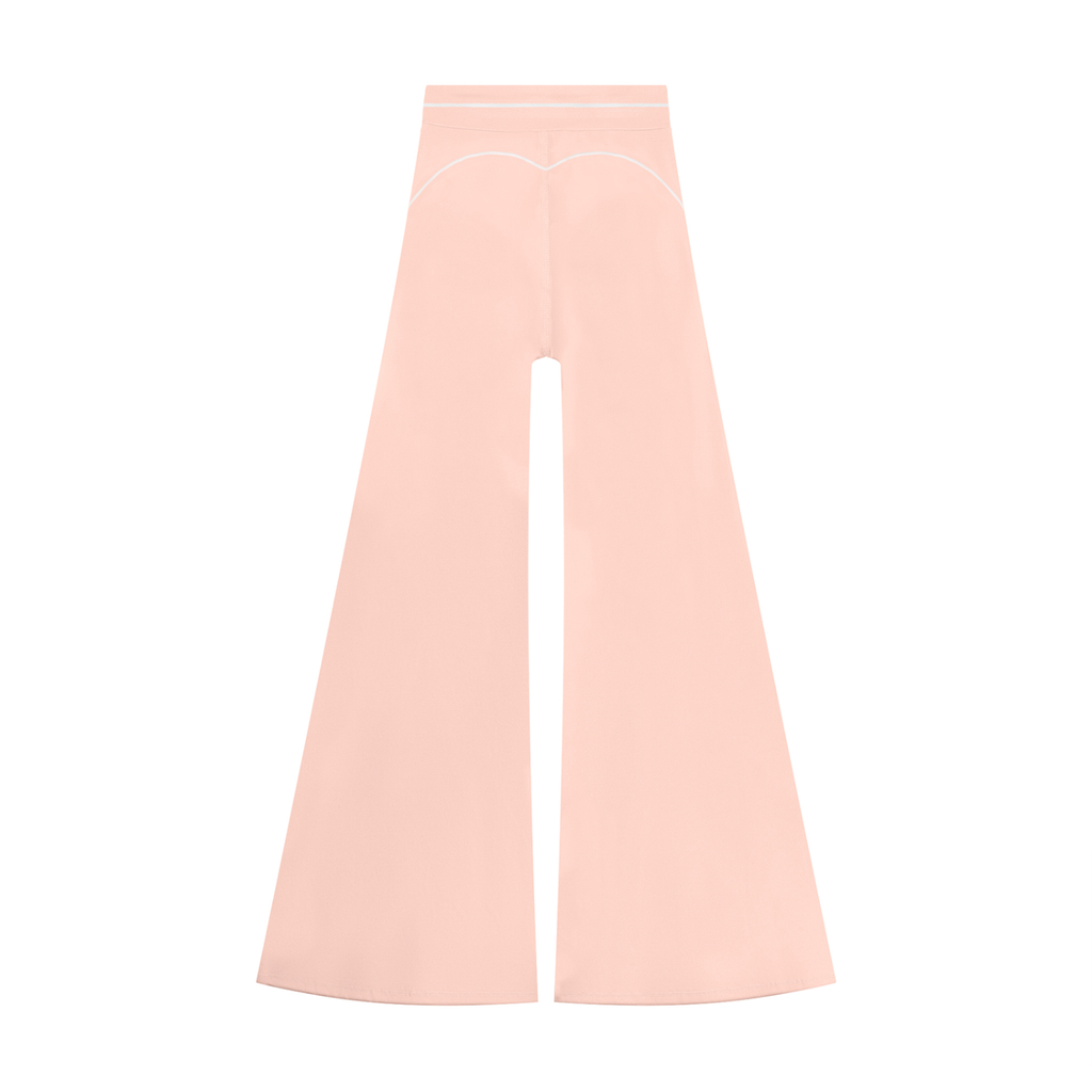 Pantalon de yoga évasé taille haute pour femme