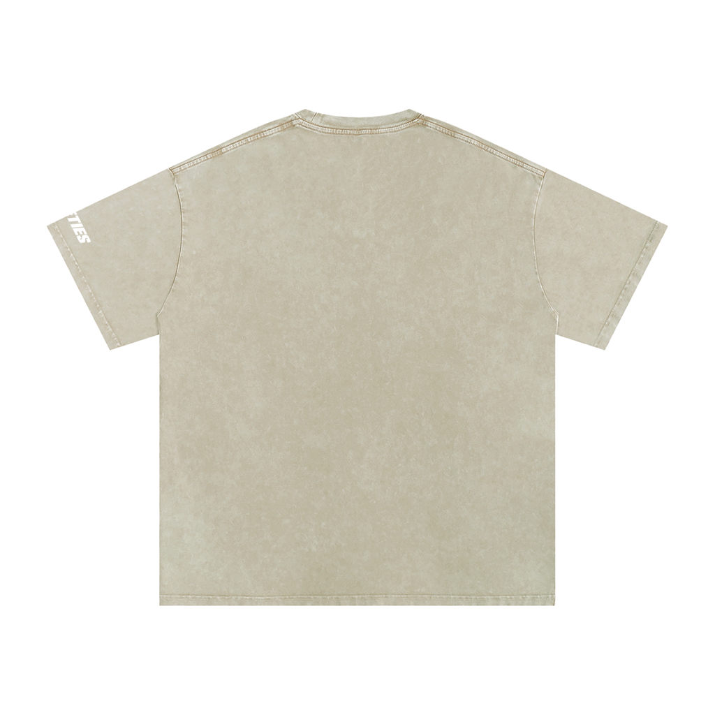 Snow Washed Oversized Cotton T-Shirt - Golfing Gamer